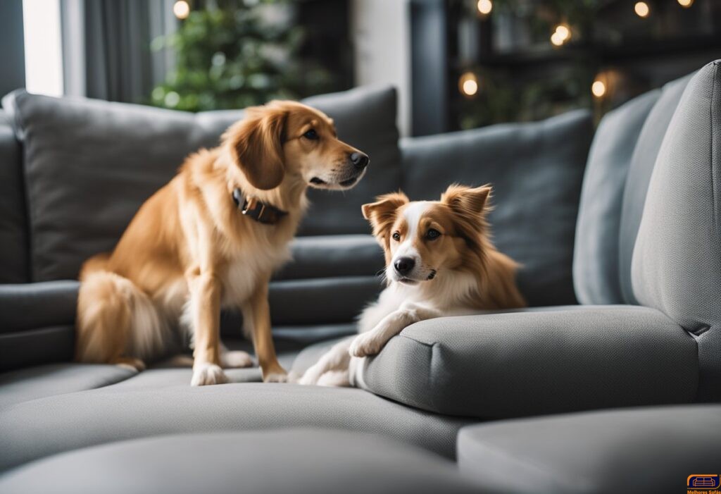 treinamento cachorros em cima sofa