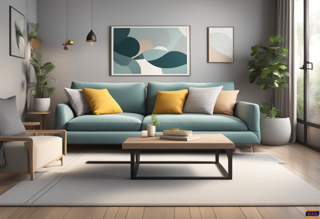 desenho e estilo do sofa