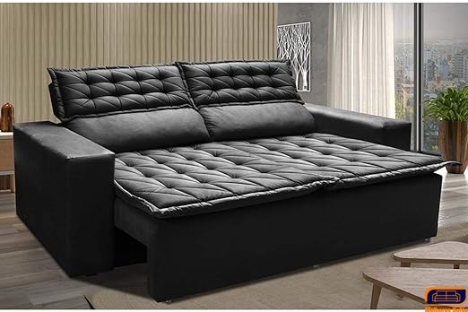sofa retratil e reclinavel com cama inbox